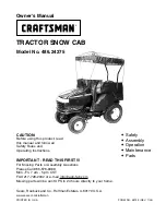 Preview for 1 page of Craftsman 486.24275 Owner'S Manual