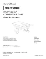 Preview for 1 page of Craftsman 486.24320 Owner'S Manual