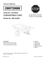Preview for 1 page of Craftsman 486.243201 Owner'S Manual