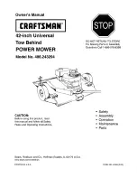 Preview for 1 page of Craftsman 486.243294 Owner'S Manual