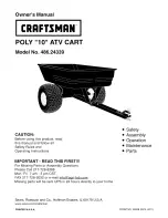 Craftsman 486.24339 Owner'S Manual предпросмотр