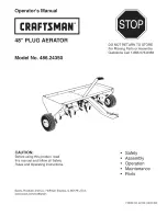 Preview for 1 page of Craftsman 486.24350 Operator'S Manual