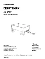 Preview for 1 page of Craftsman 486.244050 Owner'S Manual