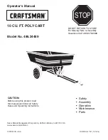 Preview for 1 page of Craftsman 486.24489 Operator'S Manual