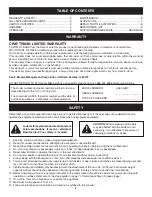 Preview for 2 page of Craftsman 486.24489 Operator'S Manual