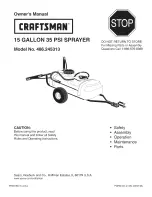 Craftsman 486.245313 Owner'S Manual preview