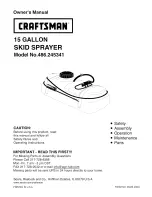 Craftsman 486.245341 Owner'S Manual preview