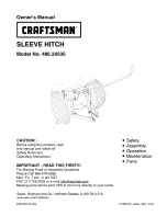 Craftsman 486.24535 Owner'S Manual preview