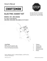 Craftsman 486.245452 Owner'S Manual preview