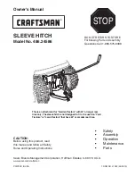 Craftsman 486.24586 Owner'S Manual preview