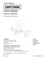 Preview for 1 page of Craftsman 486.245992 (Spanish) Manual De Usuario