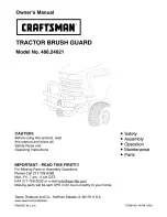 Preview for 1 page of Craftsman 486.24621 Owner'S Manual