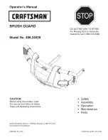 Craftsman 486.24628 Operator'S Manual предпросмотр