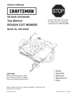 Craftsman 486.24629 Owner'S Manual предпросмотр