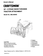 Craftsman 486.248460 Owner'S Manual предпросмотр