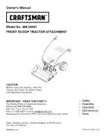 Preview for 1 page of Craftsman 486.24847 Owner'S Manual