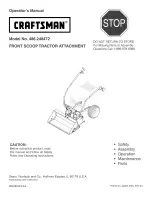 Preview for 1 page of Craftsman 486.248472 Operator'S Manual