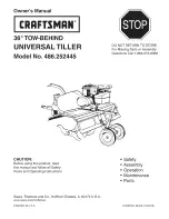 Craftsman 486.252445 Owner'S Manual preview