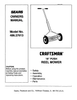 Craftsman 486.37613 Owner'S Manual preview