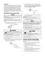 Preview for 9 page of Craftsman 500.676620 Operator'S Manual