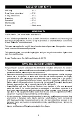 Preview for 2 page of Craftsman 50159 - 3 Operator'S Manual