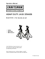 Preview for 1 page of Craftsman 50163 Operator'S Manual