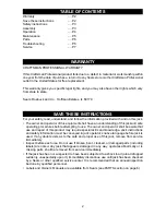 Preview for 2 page of Craftsman 50244 Operator'S Manual