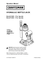 Preview for 1 page of Craftsman 50280 Operator'S Manual