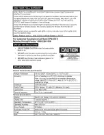 Preview for 2 page of Craftsman 50466 Owner'S Manual