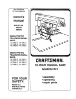 Preview for 1 page of Craftsman 509344 Owner'S Manual