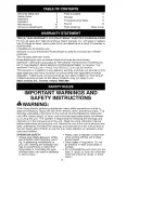 Preview for 2 page of Craftsman 51171 Instruction Manual