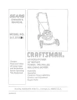 Craftsman 517.372500 Owner'S Manual preview