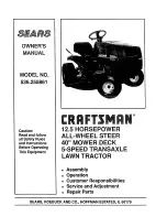 Preview for 1 page of Craftsman 536.255861 Owner'S Manual