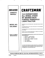 Preview for 72 page of Craftsman 536.255861 Owner'S Manual