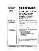 Preview for 74 page of Craftsman 536.25587 Owner'S Manual