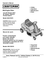 Preview for 1 page of Craftsman 536.270270 Operator'S Manual