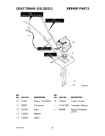 Предварительный просмотр 20 страницы Craftsman 536.292523 Operator'S Manual