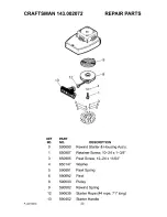 Предварительный просмотр 30 страницы Craftsman 536.292523 Operator'S Manual