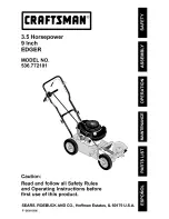 Craftsman 536.772101 Instructions Manual preview
