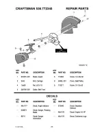 Предварительный просмотр 33 страницы Craftsman 536.772340 Operator'S Manual