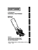 Предварительный просмотр 1 страницы Craftsman 536.773400 Operator'S Manual