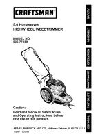 Craftsman 536.773500 Operating Instructions Manual preview