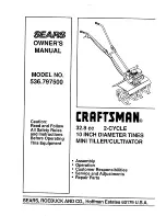 Craftsman 536.797500 Owner'S Manual preview