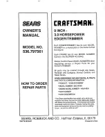 Preview for 24 page of Craftsman 536.797561 Owner'S Manual