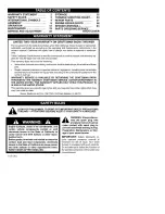 Preview for 2 page of Craftsman 536.881112 Operator'S Manual