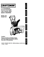 Craftsman 536.88113 Instructions Manual preview