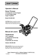 Предварительный просмотр 1 страницы Craftsman 536.881400 Operator'S Manual