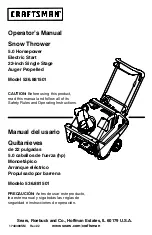 Предварительный просмотр 1 страницы Craftsman 536.881501 Operator'S Manual