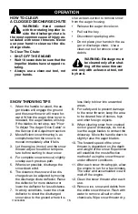 Preview for 16 page of Craftsman 536.881501 Operator'S Manual