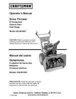 Preview for 1 page of Craftsman 536.8818 Operator'S Manual